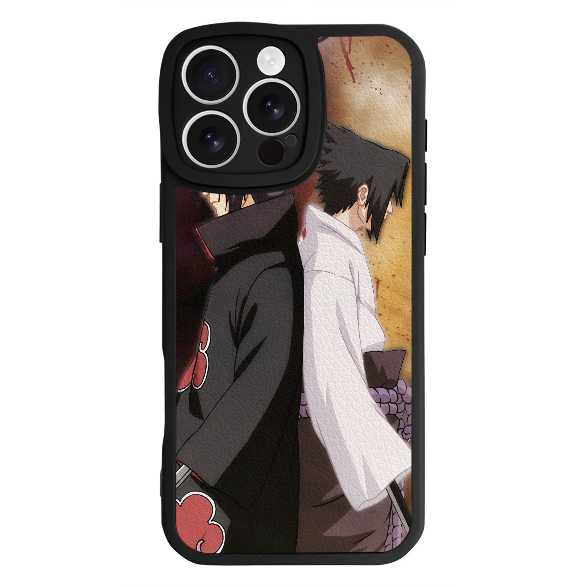 （画像用） NARUTO -ナルト- NARUTO -ナルト- 疾風伝 【iPhone 16シリーズ対応】シリコンスマホケース（レザー調） 材質：シリコン